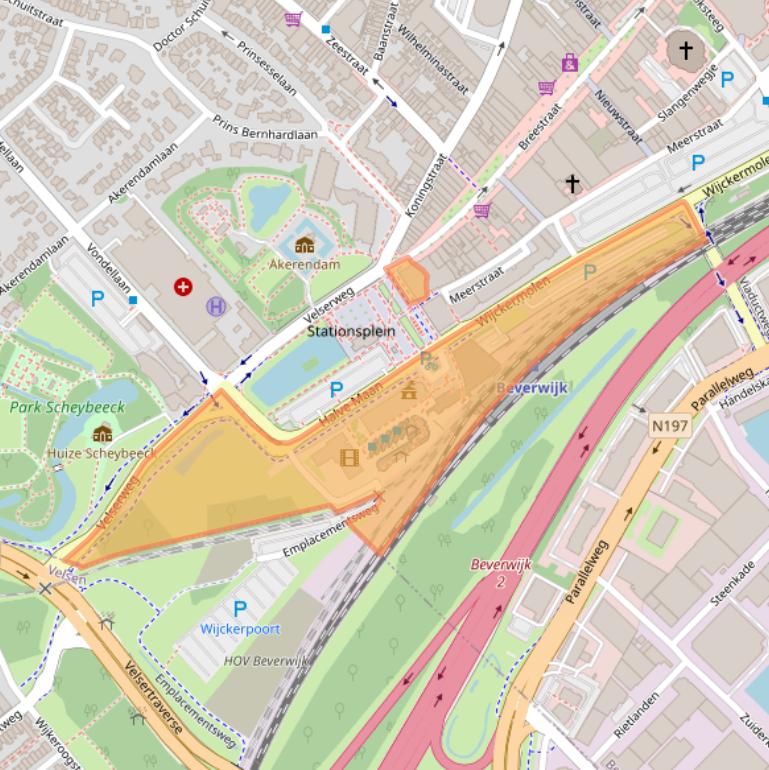 Kaart van postcodegebied 1948LC.