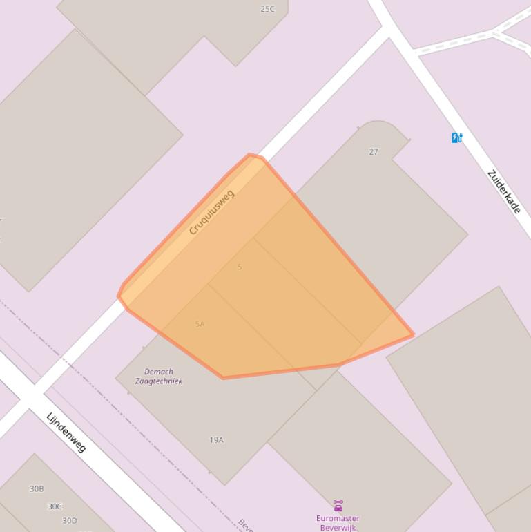 Kaart van postcodegebied 1948NC.