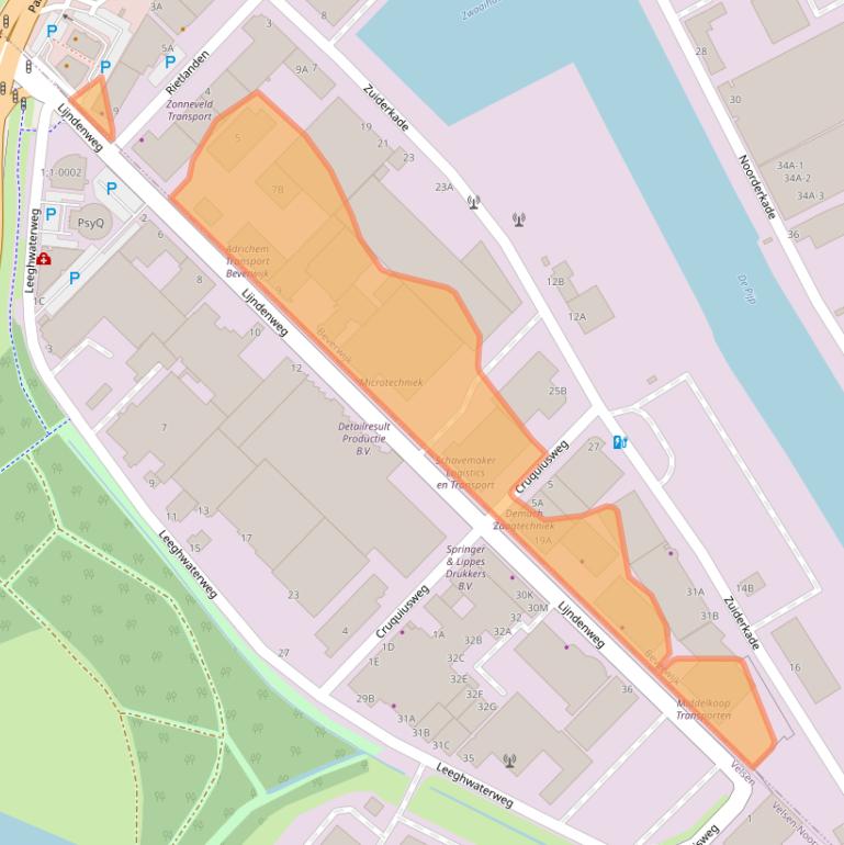 Kaart van postcodegebied 1948ND.