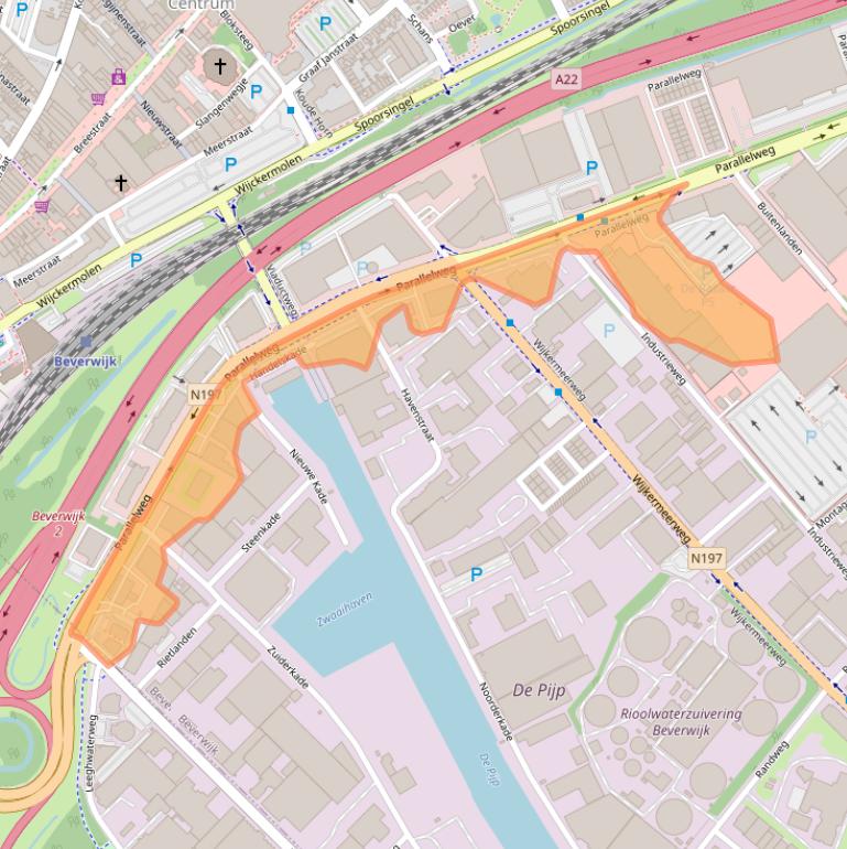 Kaart van postcodegebied 1948NK.