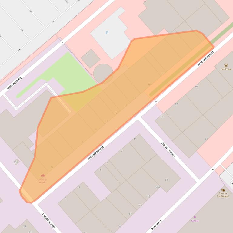 Kaart van postcodegebied 1948PC.