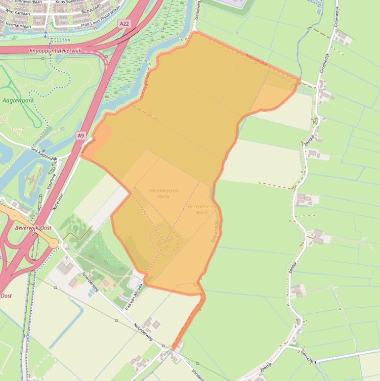 Kaart van postcodegebied 1948PT.
