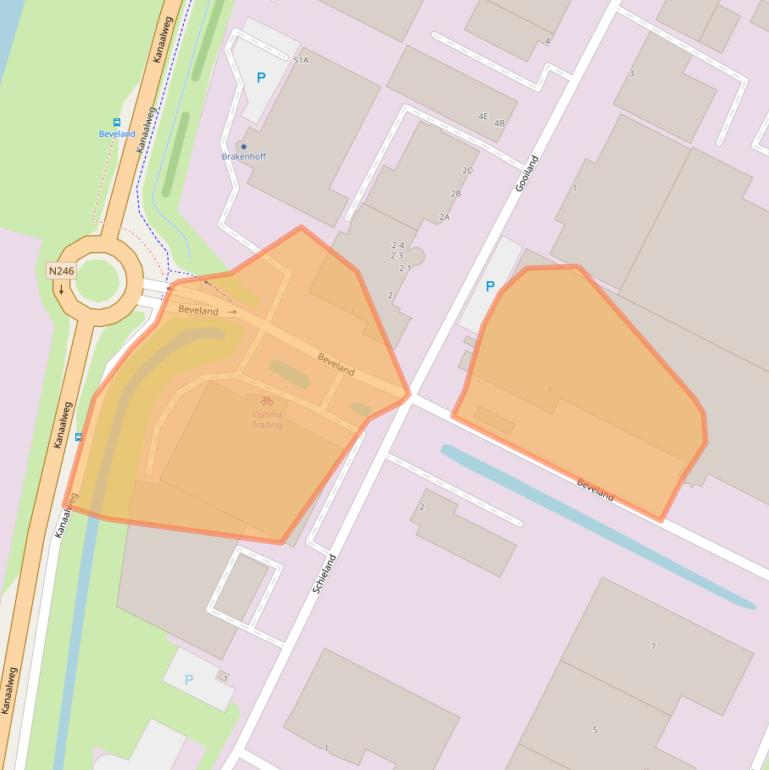 Kaart van postcodegebied 1948RA.