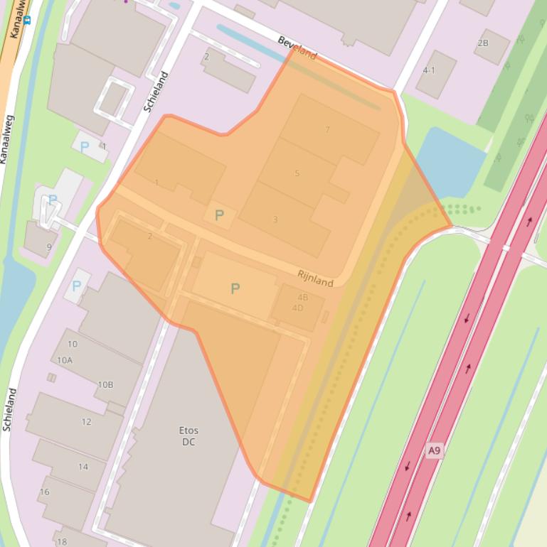 Kaart van postcodegebied 1948RL.