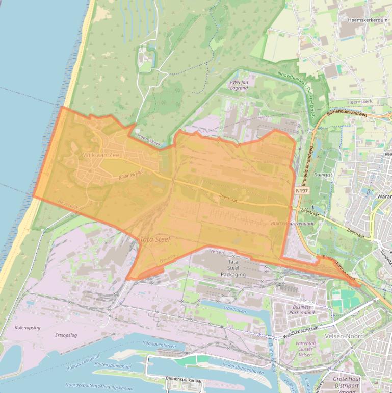 Kaart van postcodegebied 1949.