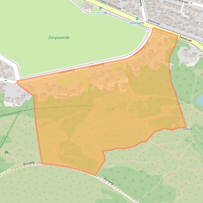 Kaart van postcodegebied 1949AP.