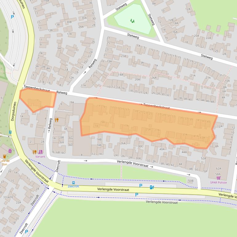 Kaart van postcodegebied 1949CV.