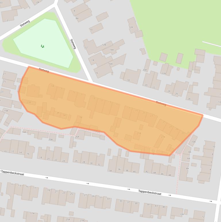 Kaart van postcodegebied 1949CX.