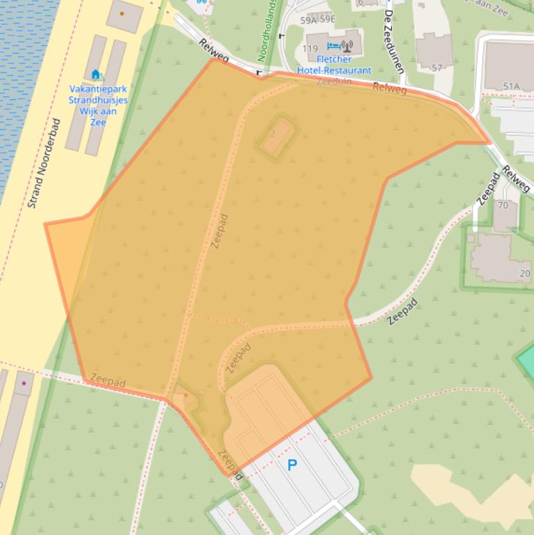 Kaart van postcodegebied 1949EH.