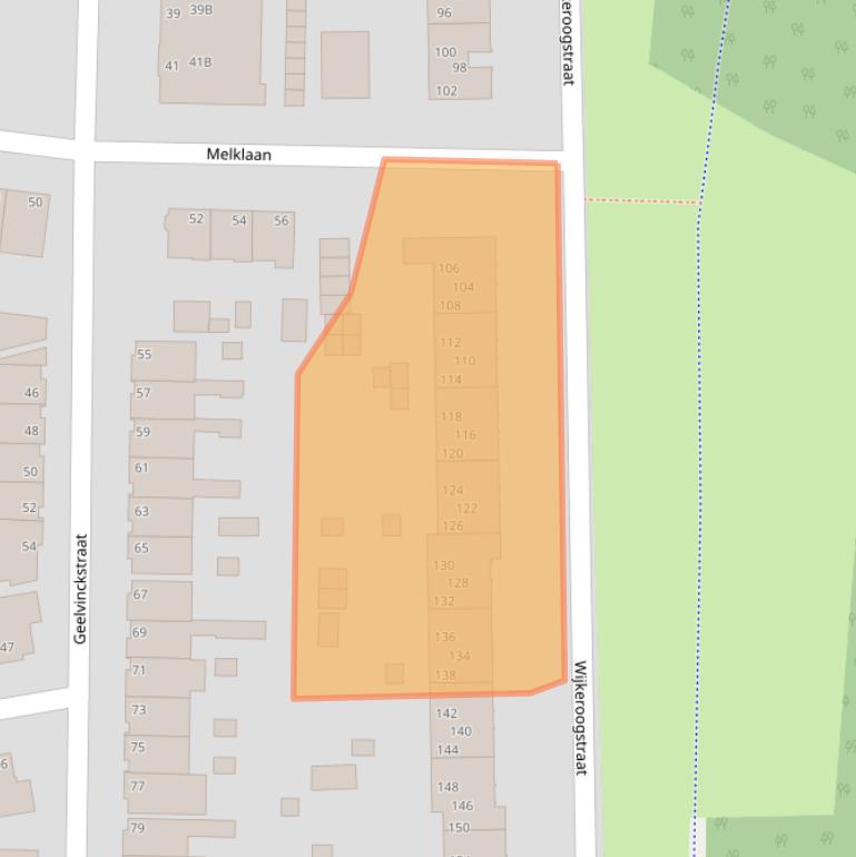 Kaart van postcodegebied 1951AD.