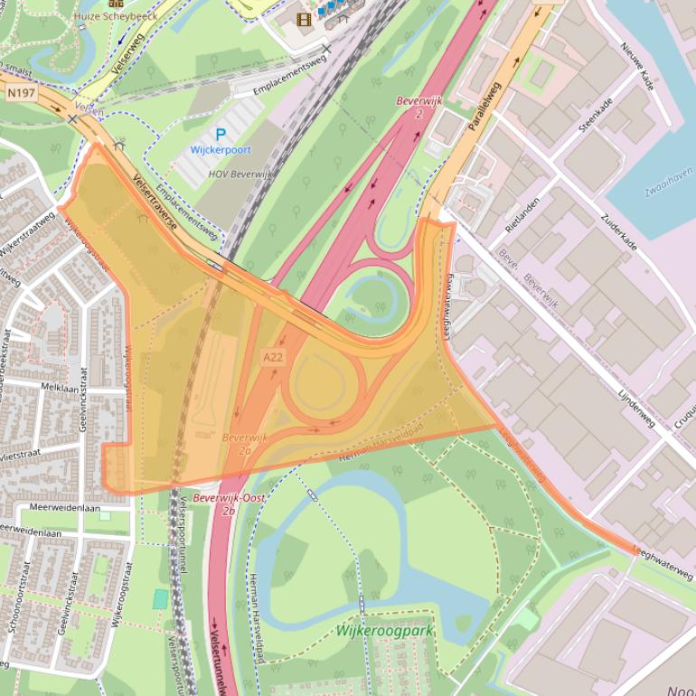 Kaart van postcodegebied 1951AE.