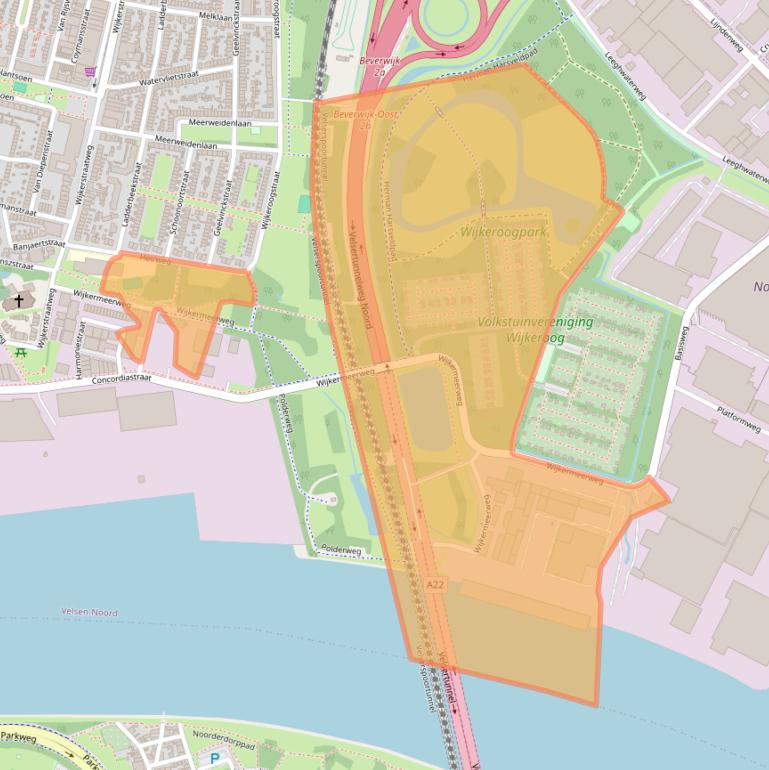 Kaart van postcodegebied 1951AH.