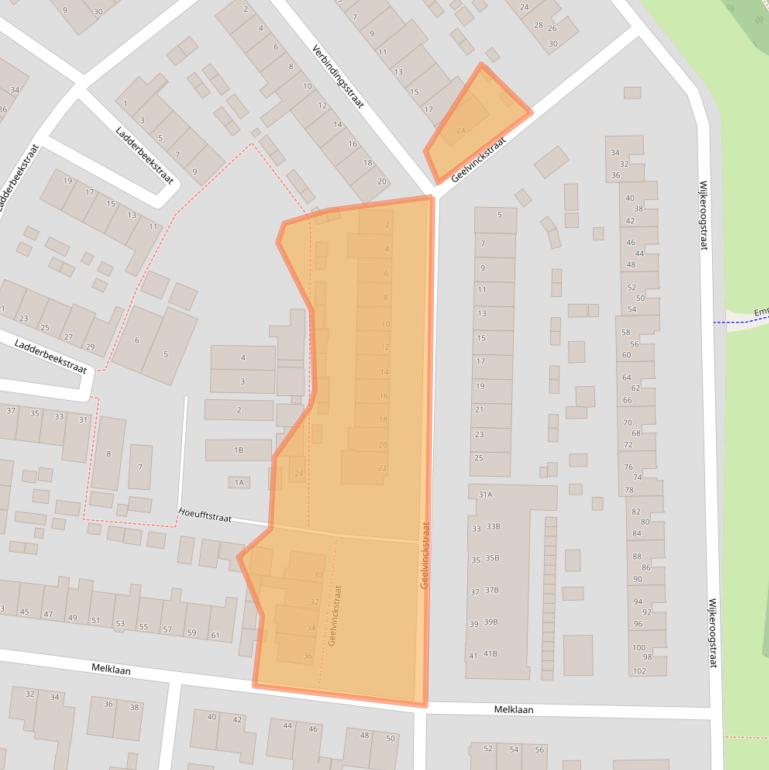 Kaart van postcodegebied 1951BD.
