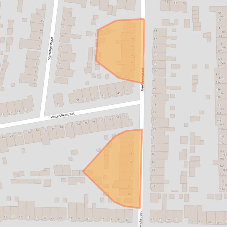 Kaart van postcodegebied 1951BE.
