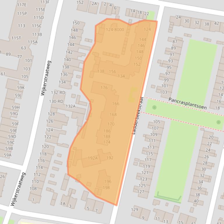 Kaart van postcodegebied 1951BR.