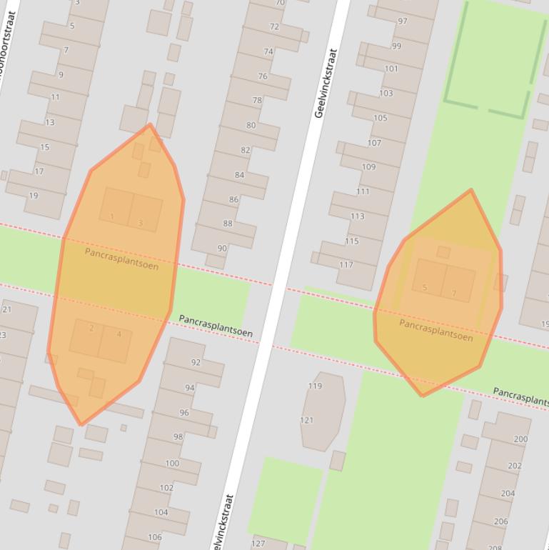 Kaart van postcodegebied 1951CA.