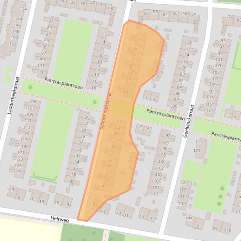 Kaart van postcodegebied 1951CB.