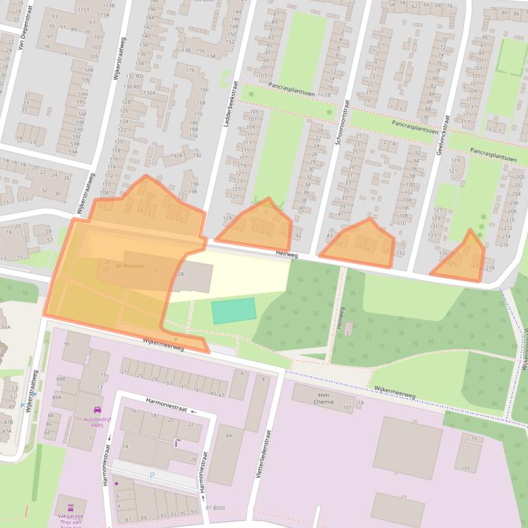 Kaart van postcodegebied 1951CD.