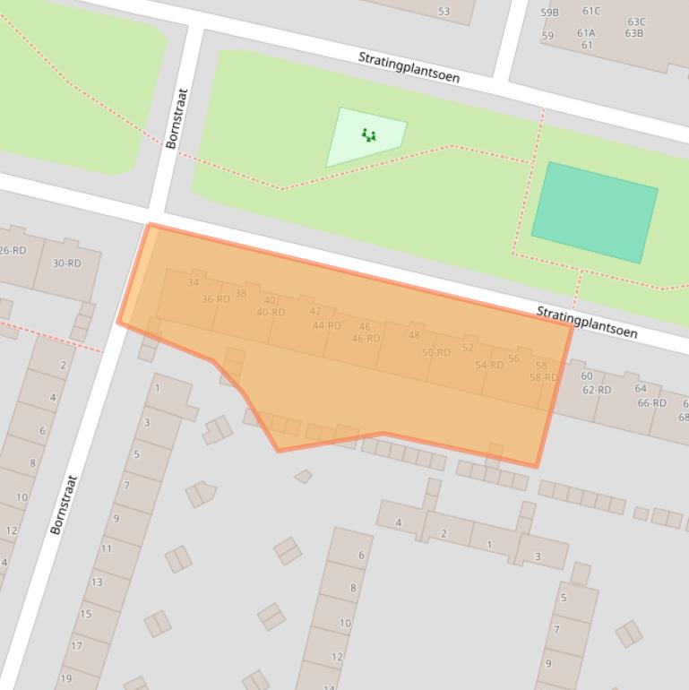 Kaart van postcodegebied 1951EV.