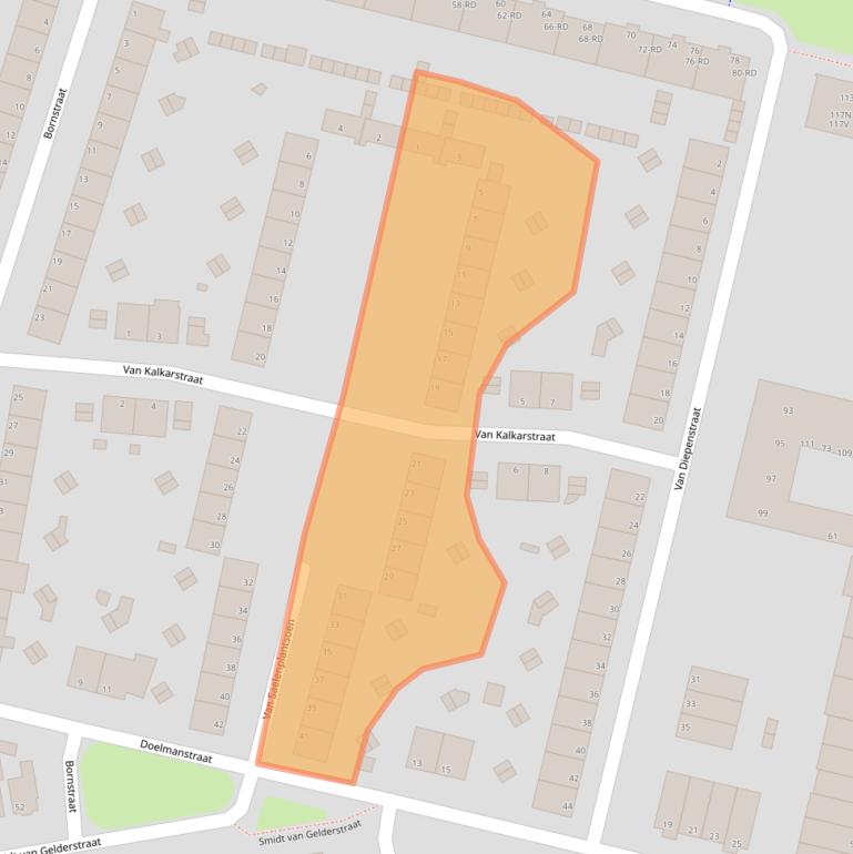 Kaart van postcodegebied 1951GG.