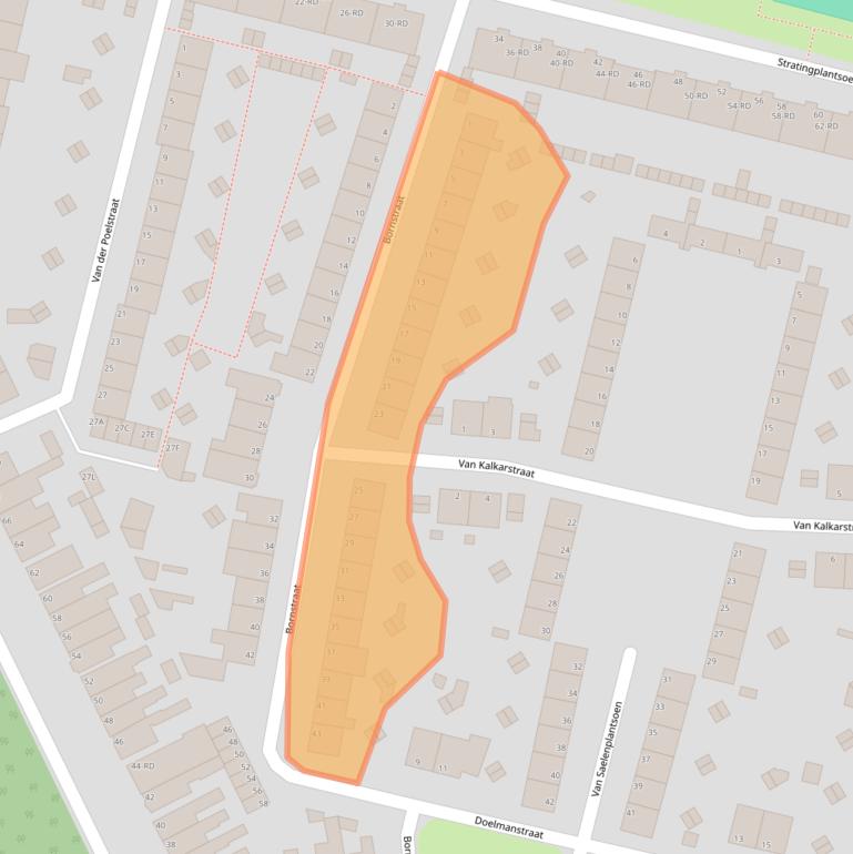 Kaart van postcodegebied 1951GJ.