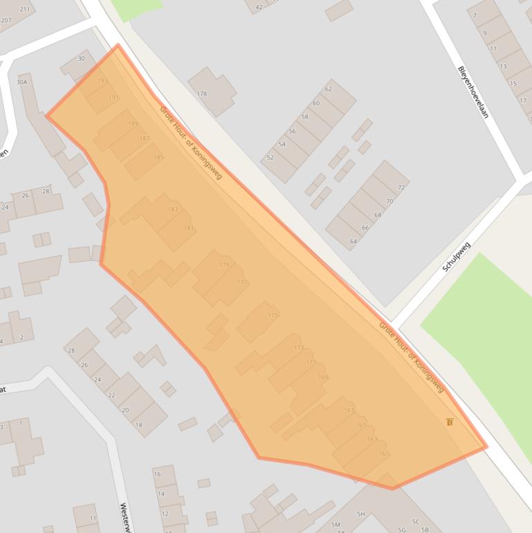 Kaart van postcodegebied 1951GP.