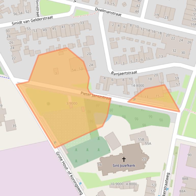 Kaart van postcodegebied 1951GZ.