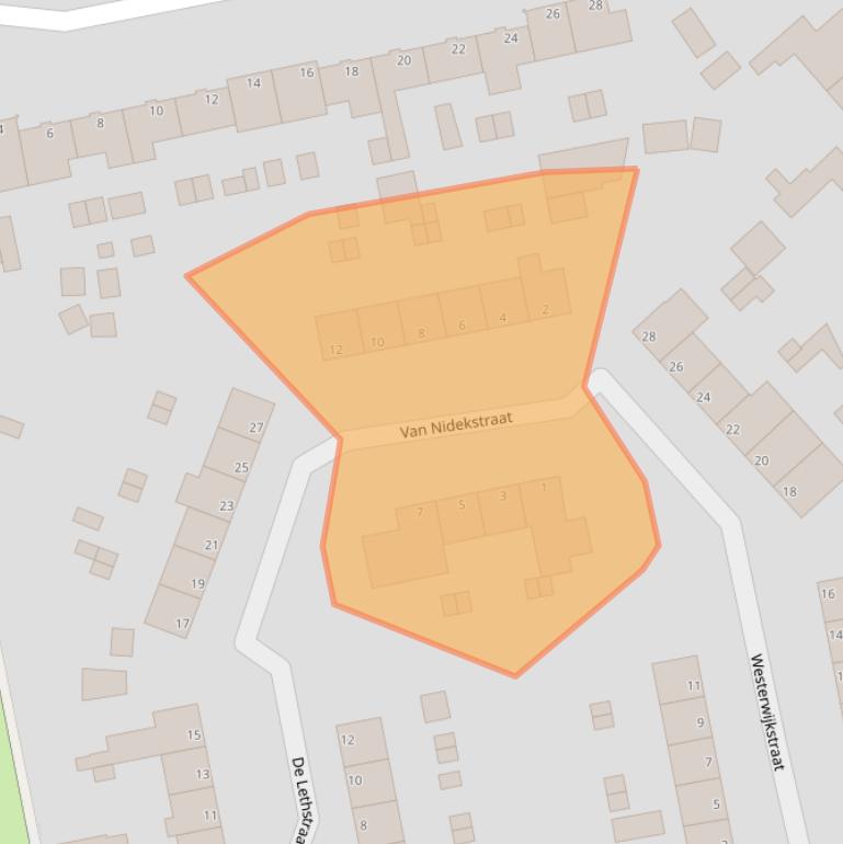 Kaart van postcodegebied 1951HD.