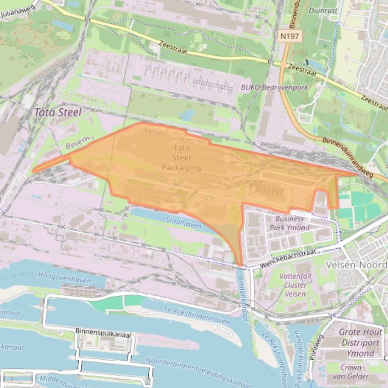 Kaart van postcodegebied 1951HL.