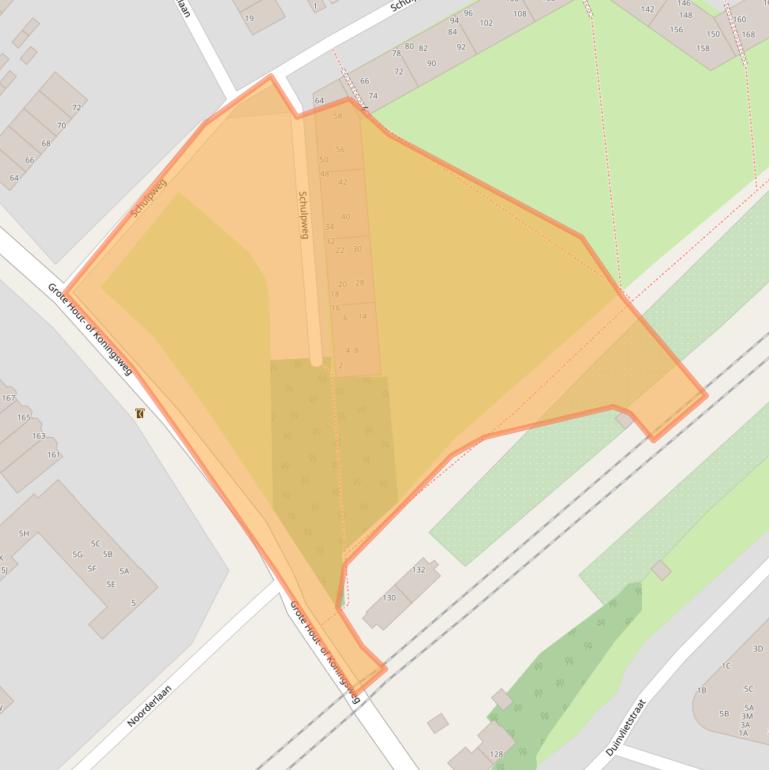 Kaart van postcodegebied 1951JA.