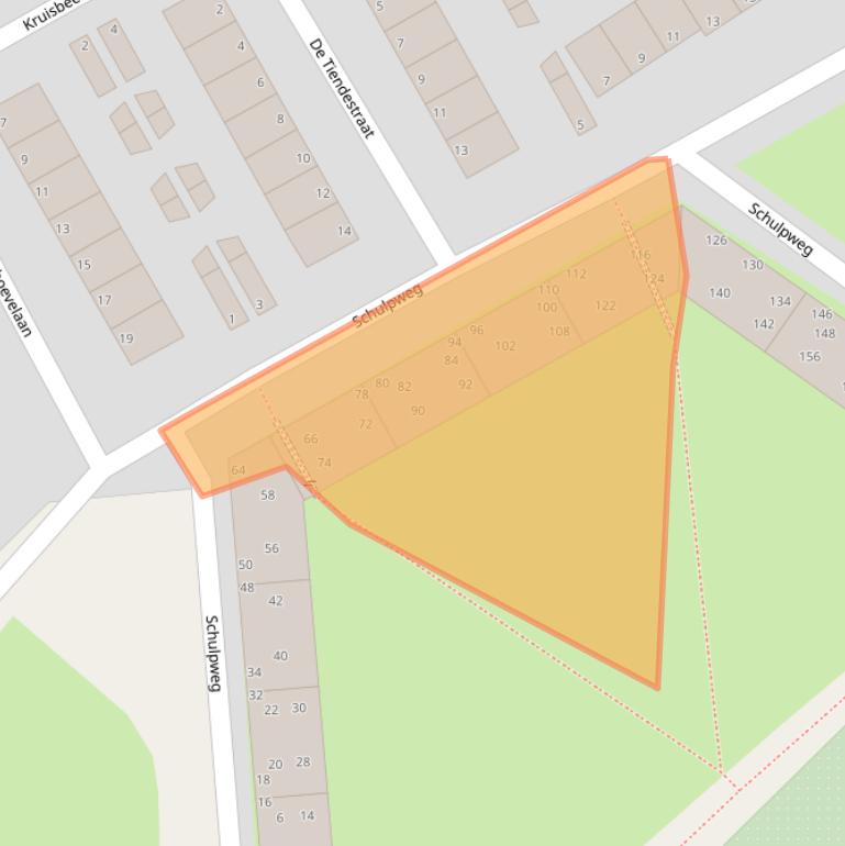 Kaart van postcodegebied 1951JB.