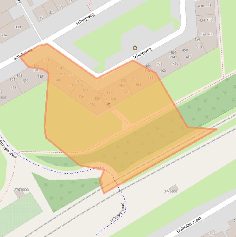Kaart van postcodegebied 1951JG.