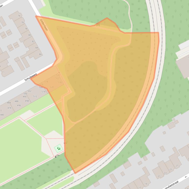 Kaart van postcodegebied 1951JK.