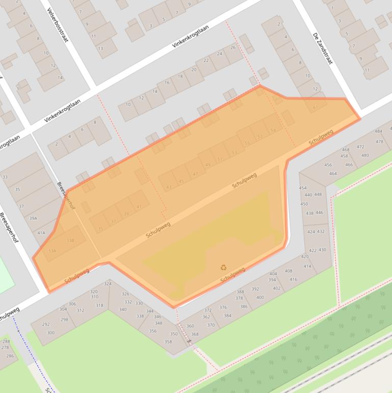 Kaart van postcodegebied 1951KB.