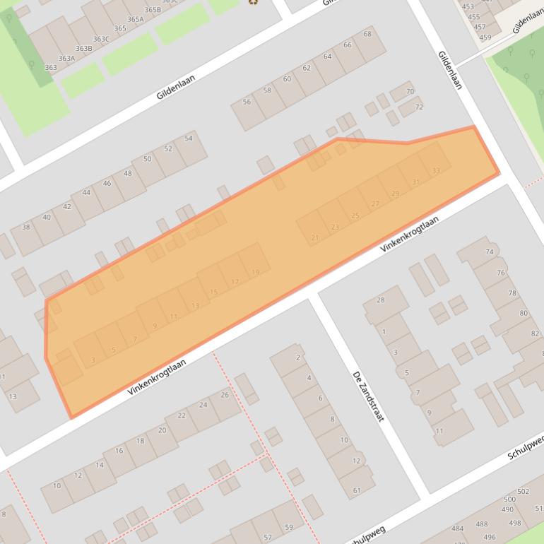 Kaart van postcodegebied 1951KK.