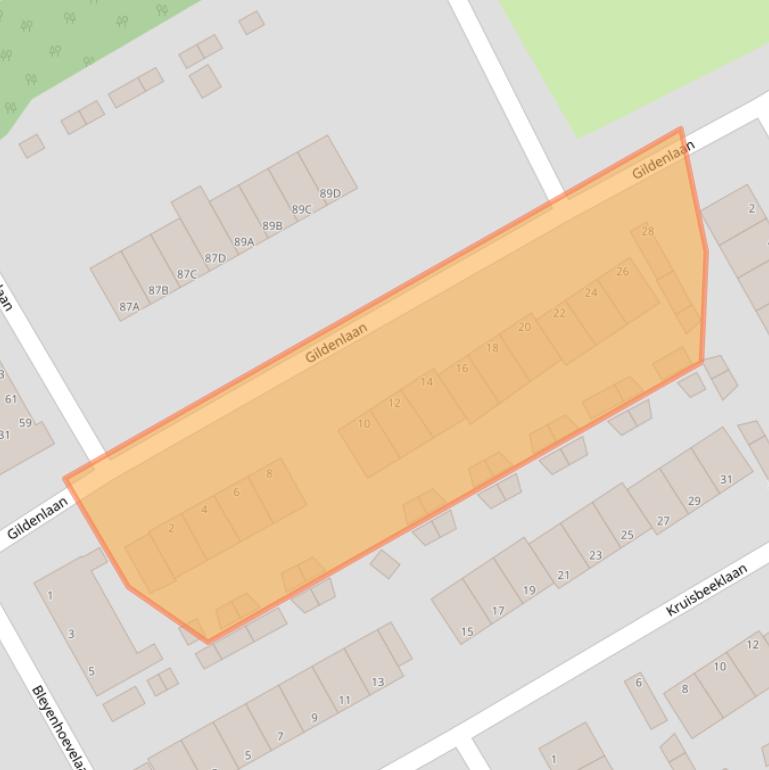 Kaart van postcodegebied 1951KX.