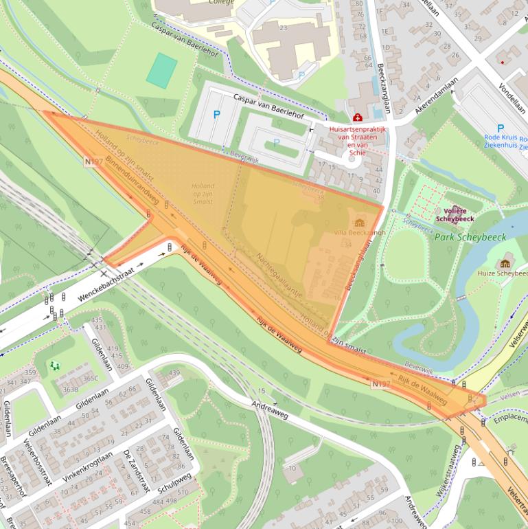 Kaart van postcodegebied 1951LR.