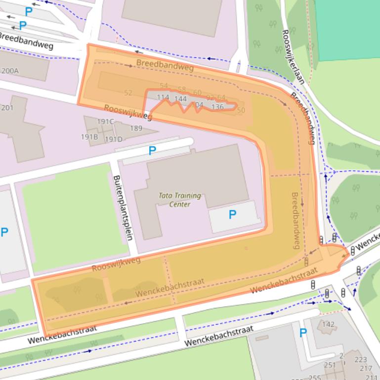 Kaart van postcodegebied 1951MJ.