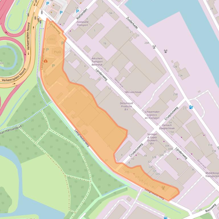 Kaart van postcodegebied 1951NA.
