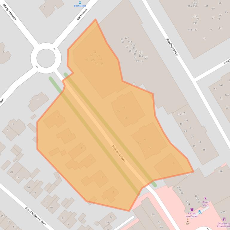 Kaart van postcodegebied 1961JP.