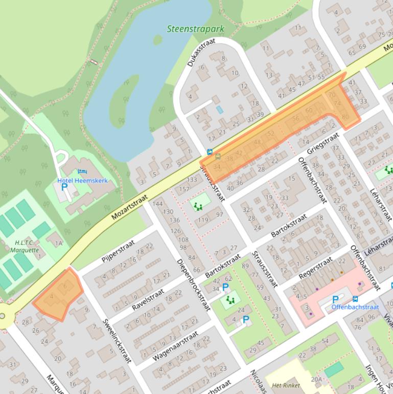 Kaart van postcodegebied 1962AC.