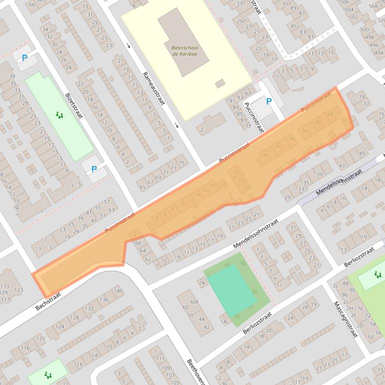 Kaart van postcodegebied 1962BT.