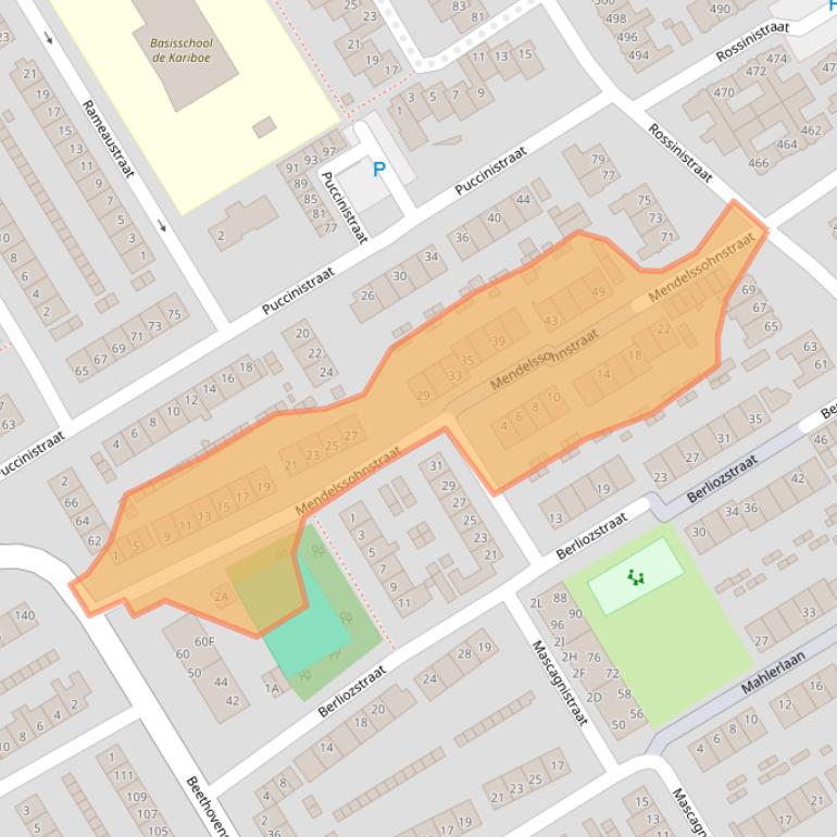 Kaart van postcodegebied 1962EA.