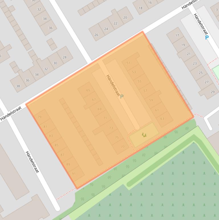 Kaart van postcodegebied 1962ER.