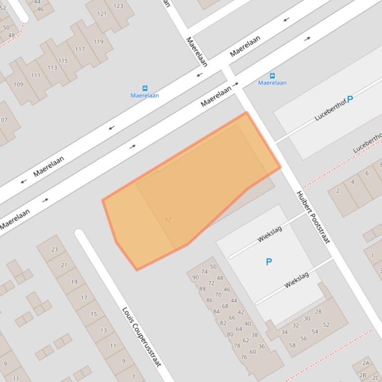 Kaart van postcodegebied 1962GD.