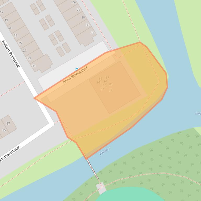 Kaart van postcodegebied 1962HL.