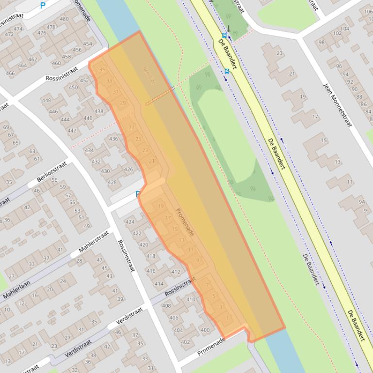 Kaart van postcodegebied 1962PL.