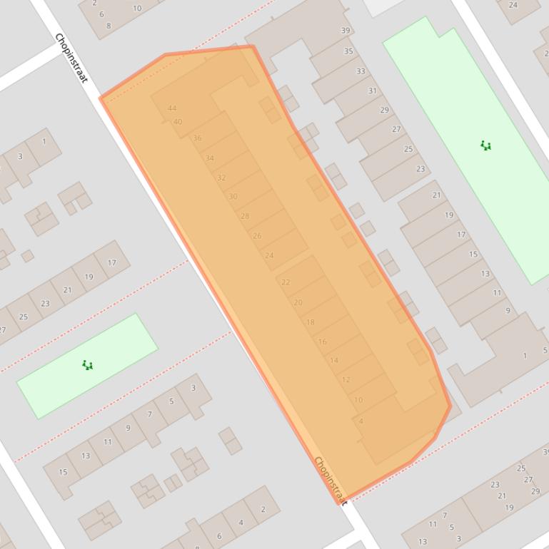 Kaart van postcodegebied 1962RP.