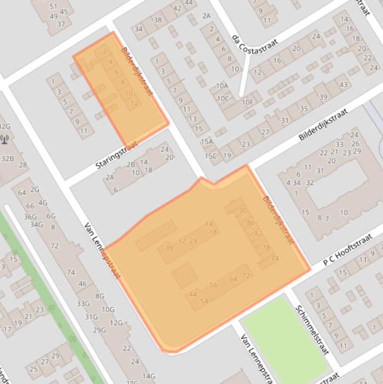 Kaart van postcodegebied 1962SK.