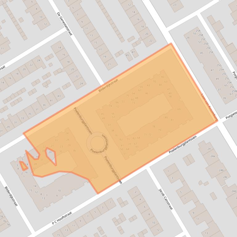 Kaart van postcodegebied 1962SP.